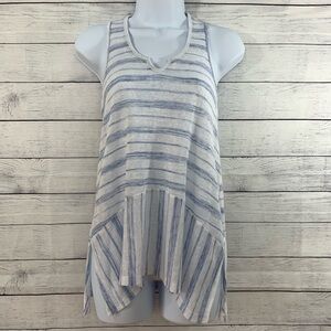 Chloe Kardashian Striped Sleeveless Knit Top